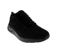 VIVA Get Fit Womens Air Cushioned Trainers - Lightweight Breathable Shoes - 5 - Black