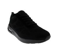VIVA Get Fit Womens Air Cushioned Trainers - Lightweight Breathable Shoes - 6 - Black