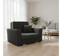 Viva Glam I Sleeper Armchair With Storage Wave Springs 85 115 98Cm Sofa Bed Graphite