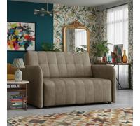 Viva Grand Ii Upholstered Living Room Sofa Bed With Wooden Legs Wave Spring Frame Bedding Storage 85X125X98Cm Capuccino