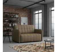 Viva Grand Ii Upholstered Sofa Bed Sleeping Function Storage Wooden Legs 85 125 98 Cm Beige