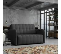 Viva Grand Ii Upholstered Sofa Bed Sleeping Function Storage Wooden Legs 85 125 98 Cm Graphite