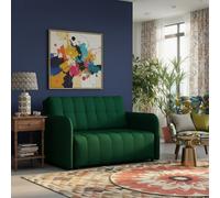 Viva Grand Ii Upholstered Sofa Bed Sleeping Function Storage Wooden Legs 85 125 98 Cm Green