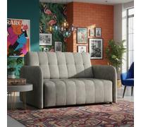 Viva Grand Ii Upholstered Sofa Bed Sleeping Function Storage Wooden Legs 85 125 98 Cm Grey