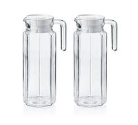 Viva Haushaltswaren 2 glass jugs, refrigerator jugs, 1 litre