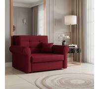Viva I Silver Living Room Sofa Bed With Sleeping Function And Bedding Storage Polyurethane Foam 116X85X98Cm Red