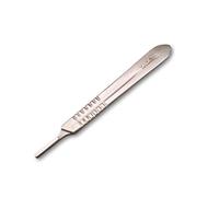 VIVA INSTRUMENTS Premium Surgical Scalpel Blades Handle Set No 3,4,7 and 9 Beaver Blade Holders Precision Crafted for Medical Surgical and Crafting Use Durable Sterilization (Silver, No.3)