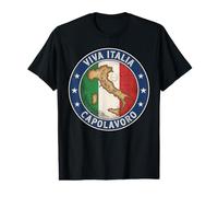 Viva Italia Capolavoro Map Italy Flag Seal Emblem Graphic Value Graphic T-Shirt