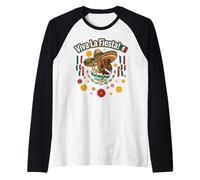 Viva La Fiesta Cinco de Mayo Mexican Sombrero Raglan Baseball Tee