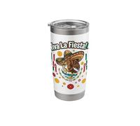 Viva La Fiesta Cinco de Mayo Mexican Sombrero Stainless Steel Insulated Tumbler