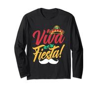 Viva La Fiesta Mexico Mexican Party Cinco De Mayo Long Sleeve T-Shirt