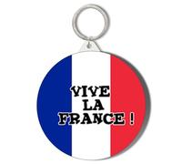 Viva LA France ON French Flag Short Chain Keyring Bottle Opener