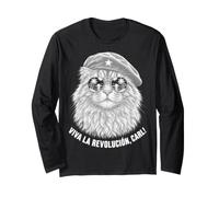 Viva La Revolucion Carl Funny Cat Humor Long Sleeve T-Shirt