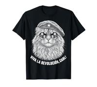 Viva La Revolucion Carl Funny Cat Humor T-Shirt