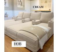 Viva Luxury Cinema Sofa 12ft x 6ft HOB Furniture Cream One Size