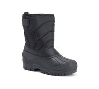 Polar Men’s Waterproof Duck Snow Boots - Lace?Up Winter Outdoor Boots, Fur?Lined & Thermal Insulated, Anti?Slip Rubber Sole for Hiking, Cold & Snow - Black - UK9/43