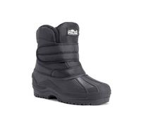 VIVA Men's Polar Men's Waterproof Nylon Snow Boots - Anti-Slip Rubber Sole in Black | Size: 10 Viva Black 10