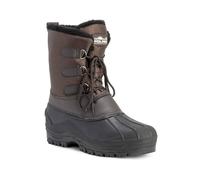 VIVA Men's Polar Muck Lace Up Short Nylon Winter Snow Rain Duck Boots in Brown | Size: 11 Viva Brown 11