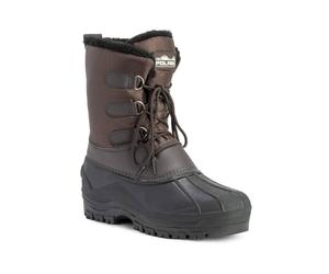VIVA Men's Polar Muck Lace Up Short Nylon Winter Snow Rain Duck Boots in Brown | Size: 7 Viva Brown 7