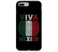 Viva Mexico Aztec Calendar Mexicano Chicano Azteca Brown Case for iPhone 7 Plus/8 Plus