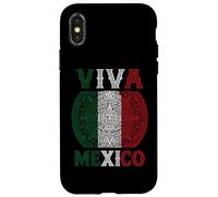 Viva Mexico Aztec Calendar Mexicano Chicano Azteca Brown Case for iPhone X/XS