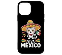 Viva Mexico Cute Cat Sombrero Flag Mexican Pride Case for iPhone 12 mini