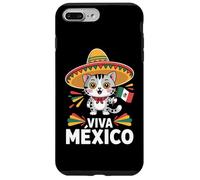 Viva Mexico Cute Cat Sombrero Flag Mexican Pride Case for iPhone 7 Plus/8 Plus