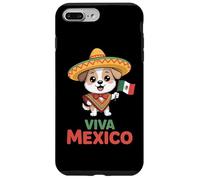 Viva Mexico Cute Sombrero Dog With Mexican Flag Poncho Case for iPhone 7 Plus/8 Plus