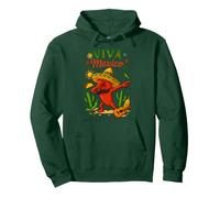 Viva Mexico Dabbing Chili Pepper Colorful Mexican Sombrero Pullover Hoodie