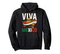 Viva Mexico Fiesta Sombrero Mexican Flag Cinco De Mayo Pullover Hoodie