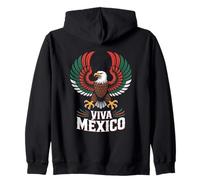 Viva Mexico Mexican Eagle National Colors Pride Zip Hoodie