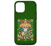 Viva Mexico Mexican Folk Art Mariachi Sugar Skull Case for iPhone 12/12 Pro