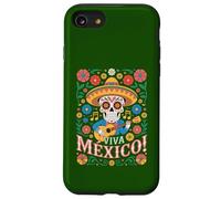 Viva Mexico Mexican Folk Art Mariachi Sugar Skull Case for iPhone SE (2020) / 7/8