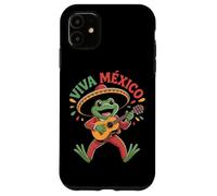 Viva Mexico Mexican Independence Day Mariachi Frog Case for iPhone 11