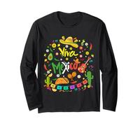 Viva Mexico Mexican Independence Day shirts - I Love Mexico Long Sleeve T-Shirt