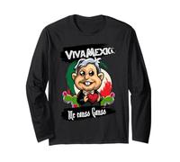 Viva Mexico! | Mexican Party Theme Doll Me Canso Ganso AMLO Long Sleeve T-Shirt
