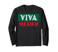 Viva Mexico Pride Proud Mexican Flag I Love Mexico Vintage Long Sleeve T-Shirt