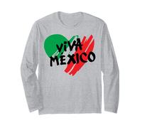 Viva Mexico Pride Proud Mexicans Emblem Patriotic Fiesta Long Sleeve T-Shirt