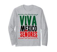Viva México Señores Mexican Roots Girl Patriotic Hispanic Long Sleeve T-Shirt