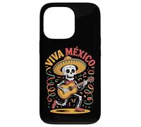 Viva Mexico Skeleton Mariachi Guitar Fiesta Case for iPhone 13 Pro