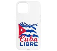 Viva Mi Cuba Libre Waving Cuban Flag Patriot Case for iPhone 15
