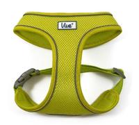Ancol Viva Lightweight Breathable Comfort Mesh Dog Harness in Lime - Reflective Air Mesh Harness with Adjustable Fit - Medium 44-57cm