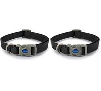 Viva Nylon Quick Fit Adjustable Collar Black 19mm X30-50cm Sz2-5 (Pack of 2)