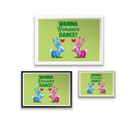 Viva Piñata Wanna Romance Dance Rabbit Art Print Giclee Art Print - A2 - Black Frame