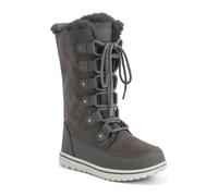 VIVA Polar Boot Women's Fleece Lined Snow Winter Hiking Durable Ankle Boots - 9 - Grey Suede