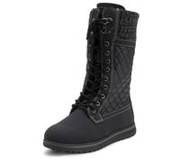 VIVA Polar Boot Women's Tall Fleece Lined Snow Winter Rain Durable Boots in True Black | Size: 4 Viva True Black 4