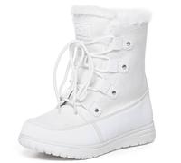 VIVA Polar Boot Women's Tall Fleece Lined Snow Winter Rain Durable Boots in White | Size: 5 Viva White 5