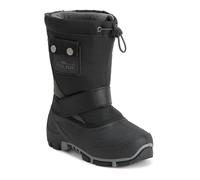 Polar Kids Winter Thermal Warm Winter Faux Fur Durable Rubber Sole Waterproof Outdoor Boots - Black/Grey - UK2/EU35 - YC0699
