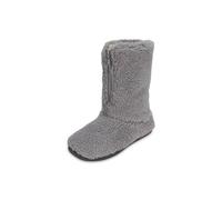 VIVA Polar Men's Anti-Slip Memory Foam Indoor Soft Sherpa Slipper Boots in Grey | Size: 11 Viva Grey 11