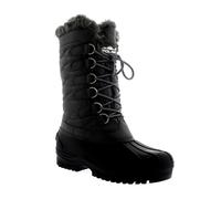VIVA Polar Women's Cuff Lace Up Waterproof Winter Mid Calf Snow Rain Boots - 7 - Grey